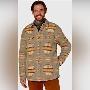 Pendleton Sherpa Lined Shirt Jacket Size XL